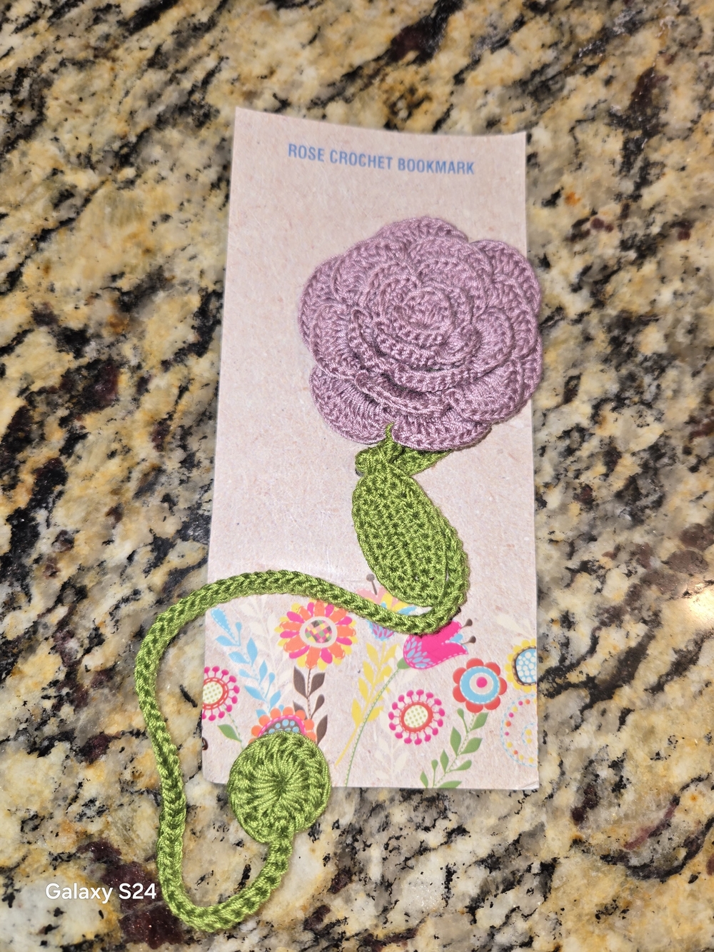 Rose Crochet Bookmark New